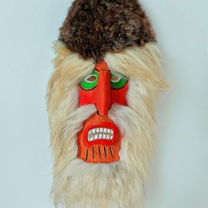 Mască populară simplă din lemn – model 2